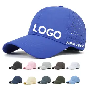 Tùy Chỉnh Trống Đỉnh Cap Unisex Mũ Không Thấm Nước Lưới Polyester Mũ Bóng Chày Thể Thao Golf Mũ Không Thấm Nước Cho Người Đàn Ông Với Logo