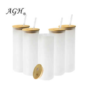 <span class=keywords><strong>Verre</strong></span> à bière en <span class=keywords><strong>verre</strong></span> à paroi simple givré de 25 oz <span class=keywords><strong>avec</strong></span> couvercle en bambou et <span class=keywords><strong>paille</strong></span> - Product Image 5