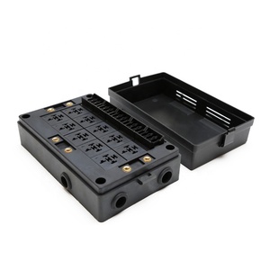 Bloque de Fusibles para Automóvil de 15 Vías, Caja de Enchufes con 10 Relés de 5 Pines, 15 Fusibles de Pala, 3 Fusibles ANS con Caja Impermeable para Barco o Vehículo - Product Image 5