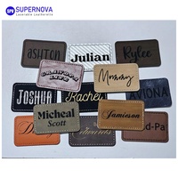 Patch en similicuir personnalisable au laser, auto-adhésif, à thermocoller, en vrac, gravé au laser, cadeau d'entreprise