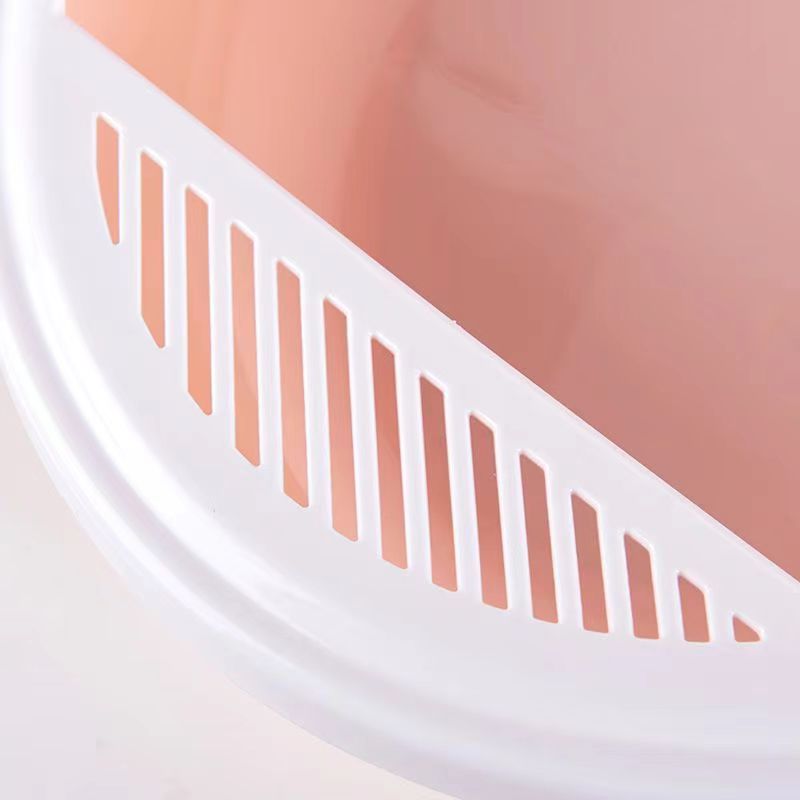 Amazon Hot Sale High Quality Semi-Enclosed Anti-hourglass Splash Proof Cat Toilet Cage With Litter Box For Pet