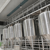 Cuve de Fermentation Conique en Acier Inoxydable 2000L, Contrôlée par PLC, Motorisée, pour Bière et Vin