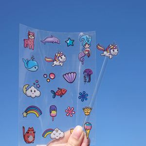 Etiquetas Adhesivas de Vinilo Transparente Personalizadas, Impresión a Color, Diseño de Logotipo, Adhesivo Transparente, Hojas de Etiquetas de PVC - Product Image 2
