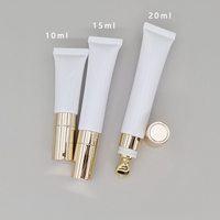Tubo de muestra de plástico blando vacío de 10ml, 15ml, 20ml para cosméticos, base, crema para ojos, crema BB, con tapa de rosca