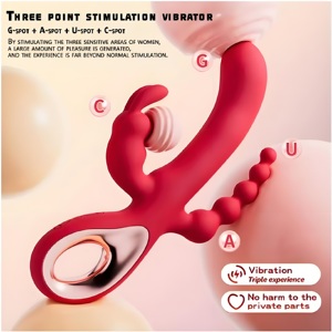 セックスベイ トリプルオーガズム バイブレーター 女性用 Gスポット 膣 アナル刺激 マッサージ器 ディルド マスタベーター 女性用バイブレーター セックスグッズ - Product Image 2