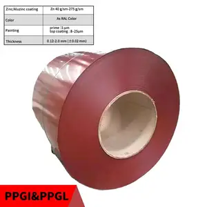 Prime PPGI Stahlspule OEM vorgefertigte farblich beschichteter PPGI verzinkter Stahl