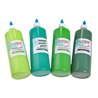 Kit de Peinture pour Étudiants Direct Usine – Peintures Acryliques 24 Couleurs en Grandes Bouteilles de 500 ml pour Poupées en Plâtre et Graffiti