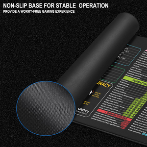 Tappetino per Mouse da gioco impermeabile XL grande tappetino da scrivania con foglio di trucco Excel e scorciatoie da tastiera per Computer da ufficio - Product Image 5