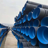 SN8 800MM 1000mm 1200mm Hdpe Tuyau de drainage ondulé à double paroi pour système d'égout municipal