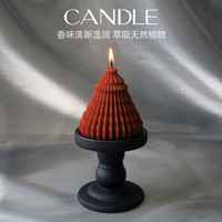 Kotak Hadiah Lilin Aromaterapi Pohon Natal Kedelai Alami dengan Wadah Kaca, Aroma Blackberry, Raspberry, dan Basil yang Manis