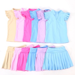 Ensemble jupe plissée et haut 2 pièces pour fille, style été 2026, nouveau modèle, boîte mystère, <span class=keywords><strong>tenue</strong></span> de <span class=keywords><strong>tennis</strong></span>, prix de gros usine, livraison rapide, prêt à expédier - Product Image 2