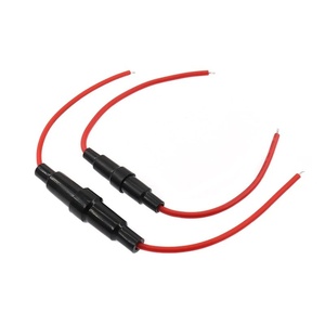 5x20 6x30 mét Glass <span class=keywords><strong>Fuse</strong></span> chủ với dây và mùa xuân, tất cả các dây đồng cầu chì tay áo cầu chì 18AWG 16awg 20AWG 22AWG Ống chủ - Product Image 2