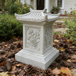 Nuova Lampada da Giardino in Resina Stile Cinese, Dipinta a Mano con Fiori, Arco di Rose e Tema Animale per Decorazione Paesaggistica - Product Image 5