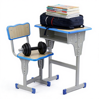 Tables et chaises d'école en gros directement de l'usine, ensemble de mobilier de classe durable et écologique pour les élèves du primaire