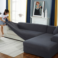 Housses élastiques pour salon géométrique tricoté maïs grille tissu fauteuil couvre plaine lavable décor à la maison
