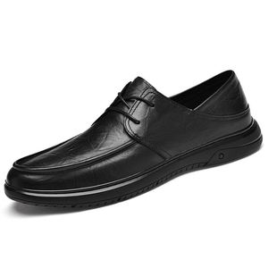Chaussures habillées en cuir légères pour hommes – Nouvelle collection printemps-hiver – Douces, respirantes et antidérapantes avec semelle en caoutchouc amortissante - Product Image 3