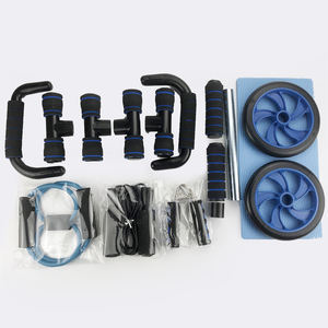 Set Ruota Addominale 5-in-1 in Ferro e PP, <span class=keywords><strong>Kit</strong></span> Attrezzatura Fitness Unisex <span class=keywords><strong>per</strong></span> Uso Domestico - Product Image 5