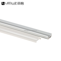 Profilé d'éclairage LED linéaire en aluminium pour montage en surface, pour armoires d'angle et étagères, 30 ° /60 ° /90 °   Options de poutres avec couvercle rond