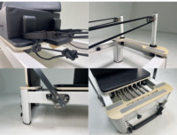 ZENJOY Reformer Pilates à rail fixe en alliage d'aluminium, cadre en aluminium, ressorts réglables, Reformer Pilates pour la maison, la salle de sport et le studio