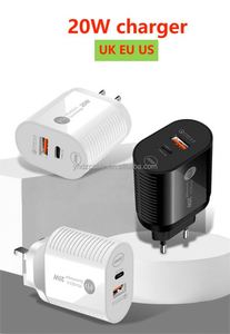 ที่ชาร์จ USB 20W ชาร์จเร็ว QC3.0 USB C Type C สายชาร์จโทรศัพท์มือถือสำหรับ iPhone - Product Image 4