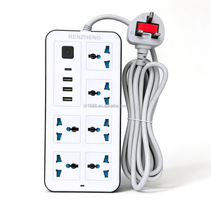 Regleta de Enchufes con Cable de Extensión de 6 Tomas, <span class=keywords><strong>Enchufe</strong></span> de Extensión Blanco con 3 Puertos USB y <span class=keywords><strong>1</strong></span> Puerto Tipo-C, Cable de Extensión Resistente de 3 Metros y 2000W - Product Image 6