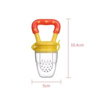 Babyvoeding Voeden Lepel Sap Extractor Kauwen Fruit Groente Bite Eten Extra Siliconen Veilig Baby Servies Zuigelingenflesjes