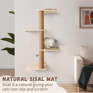 Luxury Cat Villa Set 5 en <span class=keywords><strong>1</strong></span> con rascador Cat Bed Tree House para múltiples gatos - Product Image 5