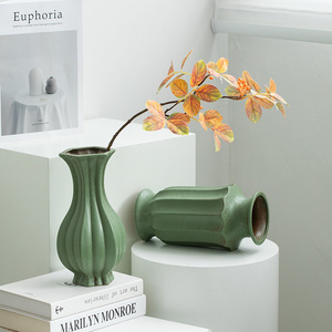 Vintage Style Ceramic Vase With Hydroponic Function for Living Room Entryway TV Console Dried Flower Display - Product Image 4