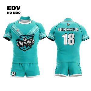 Venta caliente bordado Rugby Jersey Mujer Deportes Rugby Jersey Transpirable Personalización Rugby Jersey - Product Image 3