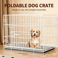 Cage pour chien avec toilette pour usage intérieur, pour Teddy, Bichon, Pomeranian, petits et moyens chiens, cage pour chat, niche pour animaux domestiques