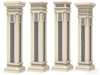 Venta al por Mayor de Fábrica: Molde Cuadrado para Columnas de Hormigón, Molde de Plástico para Columnas Romanas al Precio Más Bajo