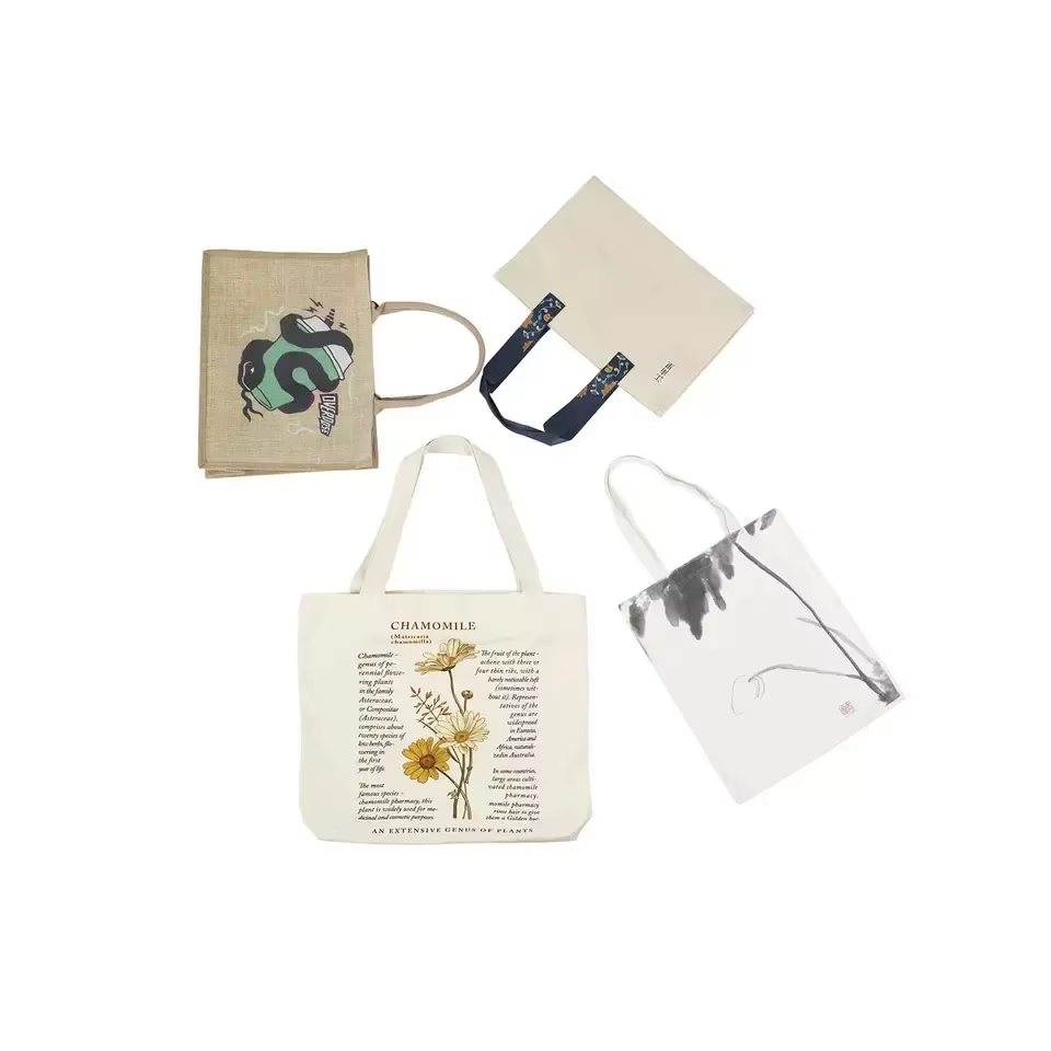 Custom promotional cheap tote high quality organic printed cotton bags