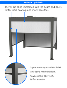 Pavillon <span class=keywords><strong>de</strong></span> jardin en aluminium, véranda, pergola, repas en plein air et abri raffiné - Product Image 5