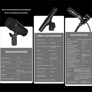 Kit de microphones de batterie Audix à <span class=keywords><strong>prix</strong></span> réduit, 7 pièces avec suppression du bruit, pour instruments de musique - Meilleures ventes - Product Image 3