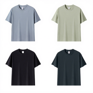 Camiseta de Cuello Redondo para Hombre, 100% Algodón, Manga Corta, Lisa, de Color Sólido, Informal, Estilo Urbano - Product Image 6