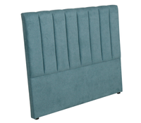 Headboard Furnitur Hotel Berlapis Kain, Linen Prancis, Ukuran Double Queen, Berlapis Beludru Hijau