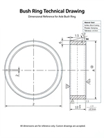 Bague de rechange OEM en acier au carbone Q235A, oxyde noir, pour camion lourd, taille personnalisée, directement de l'usine