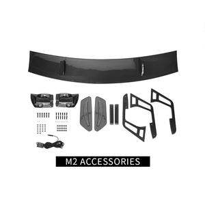 Cánh gió sau kiểu SK dành cho <span class=keywords><strong>G87</strong></span> <span class=keywords><strong>M2</strong></span> tích hợp đèn LED kèm giá đỡ, loại phổ thông, dành cho xe sedan - Product Image 6