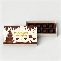 Boîte en carton personnalisée de luxe avec logo, pour chocolats, en deux parties, avec séparateur, emballage biodégradable pour biscuits