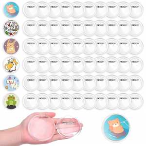 Acrylic Button Badge Maker Wholesale Custom Printed Design Logo Blank <b>Plastic</b> Pins <b>Photo</b> <b>Frame</b> Name Tag Metal Crafts - Product Image 1