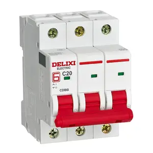 DELIXI كبير الحالي مصغرة قطاع دارة CDB6i -125 1P 2P 3P 4P 63-125A 230V AC 400AC MCB 50Hz البلاستيك حالة قطاع دارة