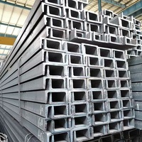 Profilés en acier au carbone Q235, poutres en U laminées à chaud pour la construction de structures de soutien et de cadres de construction