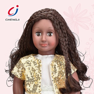 Vestido <span class=keywords><strong>de</strong></span> moda <span class=keywords><strong>para</strong></span> chica, muñeca <span class=keywords><strong>de</strong></span> articulaciones móviles <span class=keywords><strong>de</strong></span> plástico, color negro africano - Product Image 1