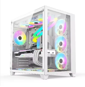 Boîtier <span class=keywords><strong>PC</strong></span> de <span class=keywords><strong>jeu</strong></span> ATX RGB de haute qualité 2026 le plus populaire avec ventilateurs RGB – Tour de châssis de <span class=keywords><strong>jeu</strong></span> de premier ordre - Product Image 3