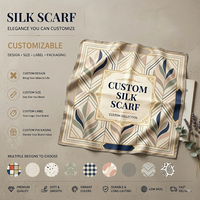 Foulards en soie, bandeaux, foulards de luxe imprimés numériquement pour femmes, hijabs, motifs et logos personnalisés