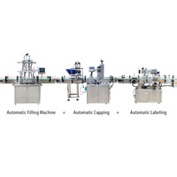 Machine de remplissage de liquides électrique automatique MingNa, contrôle PLC, haute précision 1%, utilisation facile, 220V/110V, remplissage et bouchage de bouteilles