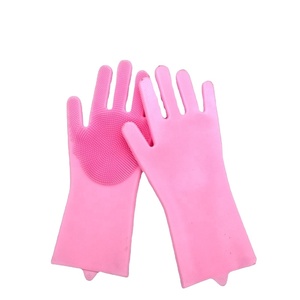 Gants en silicone pour la cuisine, pour laver la vaisselle et les légumes, gants de nettoyage - Product Image 1