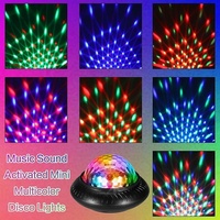 PKnight Projecteur de Scène LED DMX Rechargeable, Petite Boule Magique, Contrôle Sonore, IP65, Lumière Rotative à Changement de Couleur
