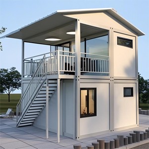 20ft sang trọng casas nhà Modular Tiny Home xách tay cà phê cửa hàng 2 tầng đúc sẵn container nhà nhà - Product Image 2