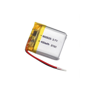 Baterai polimer Ion Lipo <span class=keywords><strong>3</strong></span>.7V 400mAh 802525 - Product Image 2